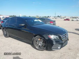 2019 Mercedes-Benz E-Class E 300 with VIN WDDZF4JB9KA586634, listed as a IAAI auction lot 41685266 with 97,296 mi miles. Bid and sale history available at carsss.com. Image 1.