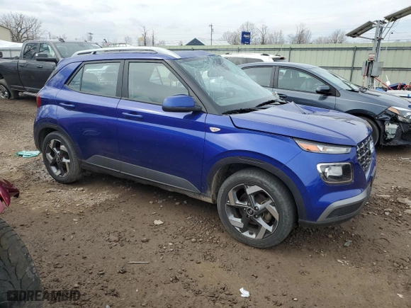 2022 Hyundai Venue SEL with VIN KMHRC8A35NU189147, listed as a Copart auction lot 50240605 with 9,646 mi miles and Salvage Title. Bid and sale history available at carsss.com. Image 4.