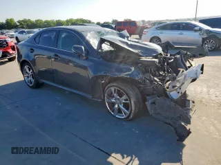 2010 Lexus IS 250 with VIN JTHBF5C21A2095741, listed as a Copart auction lot 58393055 with Not provided miles and Salvage title. Bid and sale history available at DreamBid. Image 4.