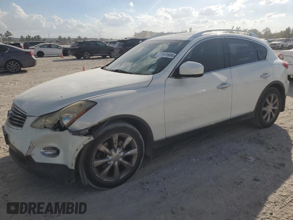 2010 Infiniti EX Journey with VIN JN1AJ0HPXAM703394, listed as a Copart auction lot 77591604 with 128,319 mi miles and Salvage Title. Bid and sale history available at DreamBid. Image 1.