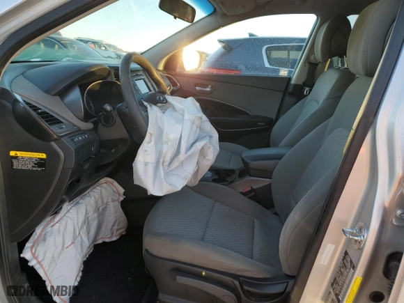 2017 Hyundai Santa Fe Sport 2.4L with VIN 5XYZTDLB4HG498308, listed as a Copart auction lot 46259455 with 0 mi miles and Salvage Title. Bid and sale history available at carsss.com. Image 7.