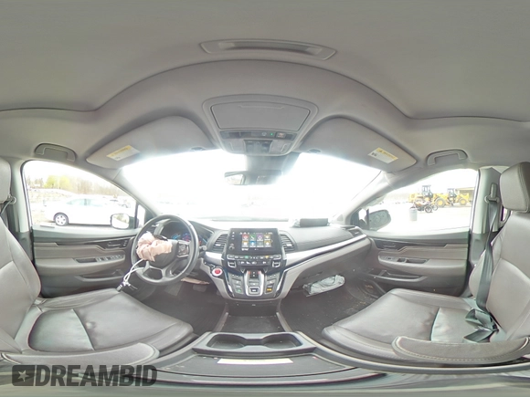 2020 Honda Odyssey Elite with VIN 5FNRL6H95LB035854, listed as a Copart auction lot 53243425 with 40,598 mi miles and Salvage Title. Bid and sale history available at DreamBid. Image 14.
