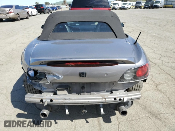 2003 Honda S2000 with VIN JHMAP11483T006461, listed as a Copart auction lot 52099995 with 187,376 mi miles and Salvage Title. Bid and sale history available at DreamBid. Image 6.