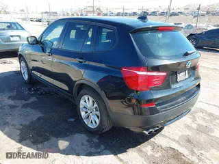 2013 BMW X3 xDrive28i with VIN 5UXWX9C51D0A28303, listed as a IAAI auction lot 41794983 with 98,123 mi miles. Bid and sale history available at carsss.com. Image 3.