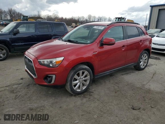 2015 Mitsubishi Outlander Sport 2.4 GT with VIN 4A4AR4AW8FE044398, listed as a Copart auction lot 51436115 with 154,126 mi miles and Clean Title. Bid and sale history available at carsss.com. Image 1.