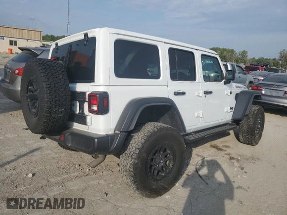 2022 Jeep Wrangler Unlimited Sport with VIN 1C4HJXDG1NW247614, listed as a Copart auction lot 70441794 with 35,854 mi miles and Salvage Title. Bid and sale history available at DreamBid. Image 3.
