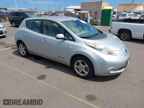 2011 Nissan LEAF SL-e with VIN JN1AZ0CP5BT007033, listed as a IAAI auction lot 42194068 with 40,620 mi miles and . Bid and sale history available at DreamBid. Image 1.