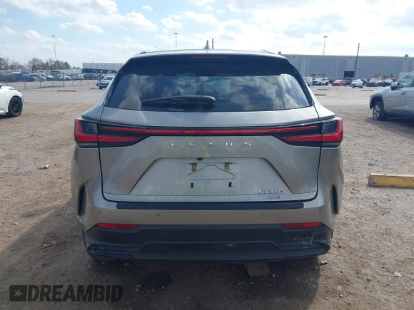 2024 Lexus NX with VIN 2T2GGCEZXRC038367, listed as a IAAI auction lot 41492159 with 34,753 mi miles. Bid and sale history available at carsss.com. Image 17.