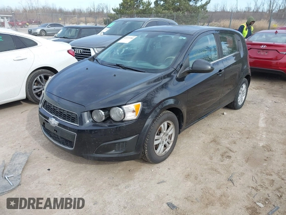 2013 Chevrolet Sonic LT with VIN 1G1JC6SH1D4191825, listed as a IAAI auction lot 41973380 with 172,504 mi miles. Bid and sale history available at carsss.com. Image 2.