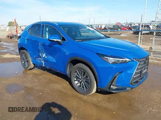 2025 Lexus NX with VIN 2T2GDCAZ4SC020337, listed as a IAAI auction lot 41402339 with 7,657 mi miles. Bid and sale history available at carsss.com. Image 1.