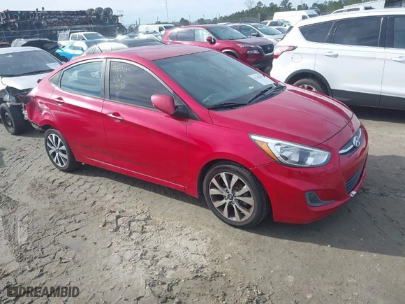 2017 Hyundai Accent Value Edition with VIN KMHCT4AE5HU277586, listed as a IAAI auction lot 41329279 with NaN miles. Bid and sale history available at carsss.com. Image 1.