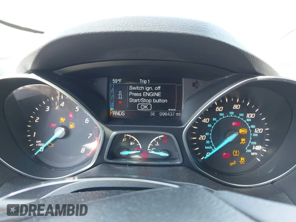 2014 Ford Escape Titanium with VIN 1FMCU0JX2EUB78596, listed as a IAAI auction lot 41994873 with 96,437 mi miles. Bid and sale history available at carsss.com. Image 7.