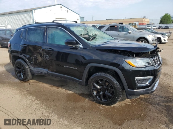 2018 Jeep Compass Limited with VIN 3C4NJDCB2JT361872, listed as a Copart auction lot 64197225 with Not provided miles and Salvage title. Bid and sale history available at DreamBid. Image 4.