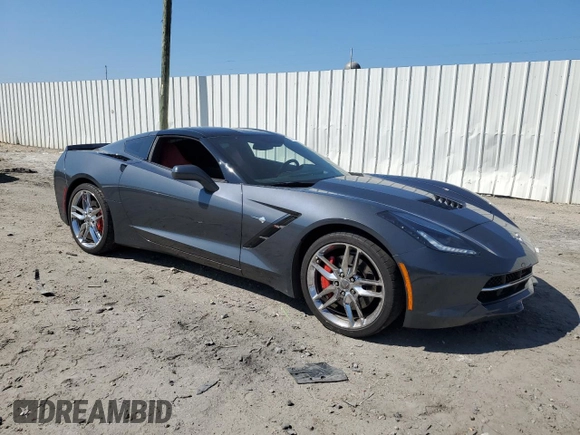 2014 Chevrolet Corvette Z51 2LT with VIN 1G1YJ2D75E5127249, listed as a Copart auction lot 71869424 with 34,818 mi miles and Non repairable. Bid and sale history available at DreamBid. Image 4.