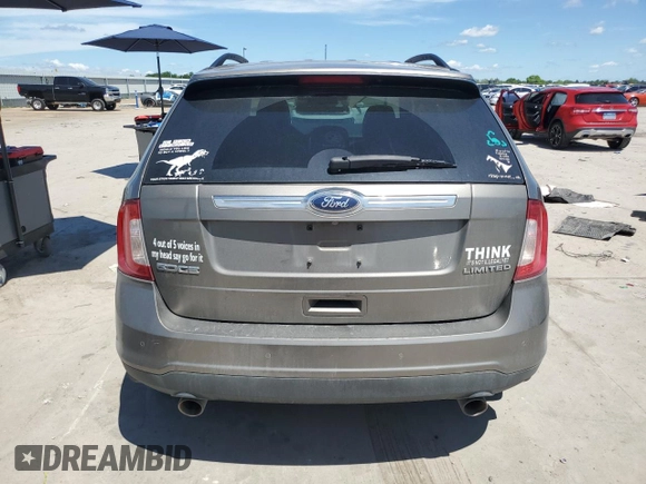 2013 Ford Edge Limited with VIN 2FMDK3KC7DBA58157, listed as a Copart auction lot 56159855 with 186,020 mi miles and Clean title. Bid and sale history available at DreamBid. Image 6.