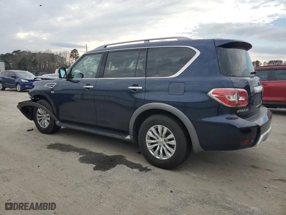 2018 Nissan Armada SL with VIN JN8AY2NC5J9557709, listed as a Copart auction lot 42678245 with NaN miles and Salvage Title. Bid and sale history available at carsss.com. Image 2.