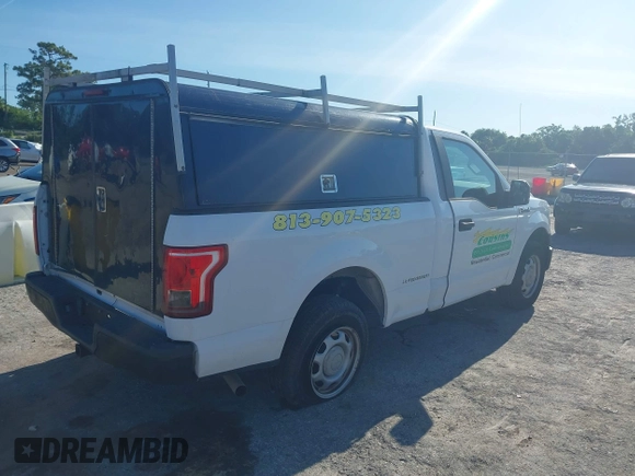 2016 Ford F-150 XL with VIN 1FTMF1C81GKF76556, listed as a IAAI auction lot 42510068 with 106,454 mi miles and . Bid and sale history available at DreamBid. Image 4.