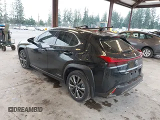 2021 Lexus UX with VIN JTHR9JBH5M2049855, listed as a IAAI auction lot 41237894 with 61,575 mi miles. Bid and sale history available at carsss.com. Image 3.