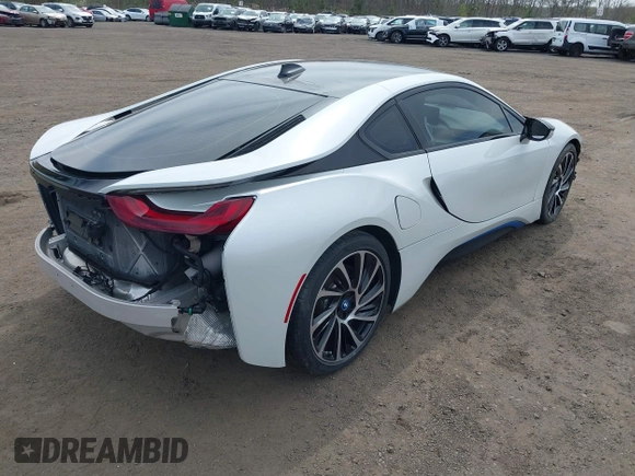 2016 BMW i8 with VIN WBY2Z2C53GV675600, listed as a IAAI auction lot 42079477 with 26,756 mi miles. Bid and sale history available at carsss.com. Image 4.