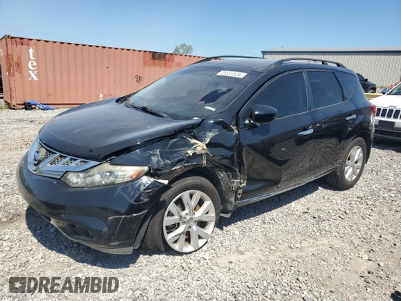2014 Nissan Murano SV with VIN JN8AZ1MU1EW418296, listed as a Copart auction lot 71551524 with 113,837 mi miles and Salvage Title. Bid and sale history available at carsss.com. Image 1.