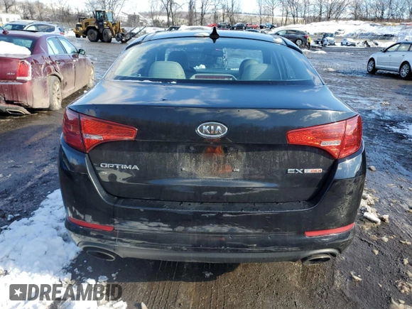 2011 Kia Optima EX with VIN KNAGN4A66B5157495, listed as a Copart auction lot 43417765 with 133,770 mi miles and Salvage Title. Bid and sale history available at carsss.com. Image 6.