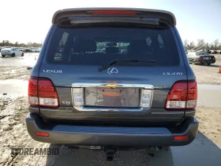 2006 Lexus LX 470 z VIN JTJHT00W664007502, wystawiony jako Copart lot #47871885 z przebiegiem 172 552 mil mil oraz Szkoda całkowita • Salvage title. Historia ofert i sprzedaży dostępna na DreamBid. Obrazek 6.