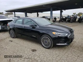 2018 Ford Fusion Hybrid SE with VIN 3FA6P0LU4JR111114, listed as a Copart auction lot 41459803 with 122,960 mi miles. Bid and sale history available at carsss.com. Image 4.