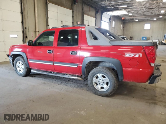 2004 Chevrolet Avalanche Z71 with VIN 3GNEK12T54G295232, listed as a Copart auction lot 59736585 with 210,874 mi miles and Salvage title. Bid and sale history available at DreamBid. Image 2.