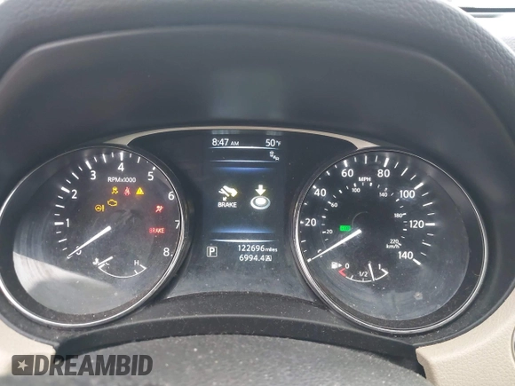 2016 Nissan Rogue SL with VIN 5N1AT2MT5GC745262, listed as a IAAI auction lot 41271388 with 122,696 mi miles. Bid and sale history available at carsss.com. Image 15.