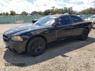 2014 Dodge Charger Police with VIN 2C3CDXAT3EH265909, listed as a Copart auction lot 72352974 with 95,582 mi miles and Salvage Title. Bid and sale history available at carsss.com. Image 1.