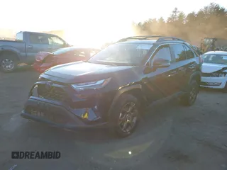 2023 Toyota RAV4 Hybrid XLE with VIN 2T3UWRFV1PW185916, listed as a IAAI auction lot 40877774 with 88,564 mi miles. Bid and sale history available at carsss.com. Image 2.