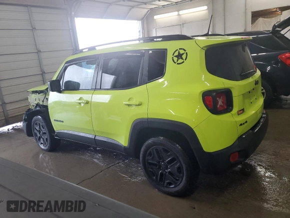 2018 Jeep Renegade Sport with VIN ZACCJBAB8JPH59058, listed as a Copart auction lot 52894125 with 191,622 mi miles and Salvage title. Bid and sale history available at DreamBid. Image 2.
