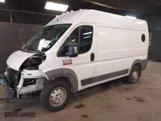 2018 Ram ProMaster Cargo Van with VIN 3C6TRVBG2JE143543, listed as a IAAI auction lot 41689450 with 103,028 mi miles. Bid and sale history available at carsss.com. Image 2.
