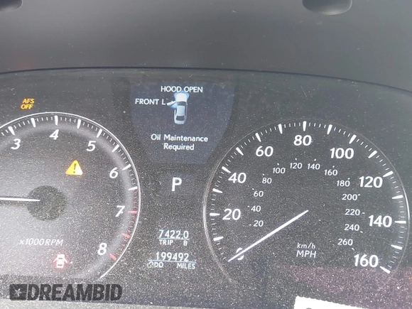 2011 Lexus LS 460 with VIN JTHBL5EF9B5102671, listed as a IAAI auction lot 42387699 with 199,492 mi miles and . Bid and sale history available at DreamBid. Image 7.