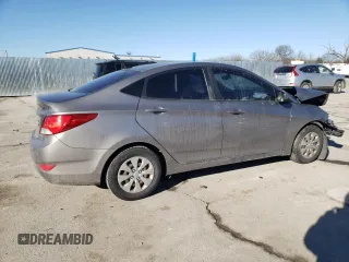 2017 Hyundai Accent SE with VIN KMHCT4AEXHU373715, listed as a Copart auction lot 46822765 with 125,398 mi miles and Salvage Title. Bid and sale history available at carsss.com. Image 3.