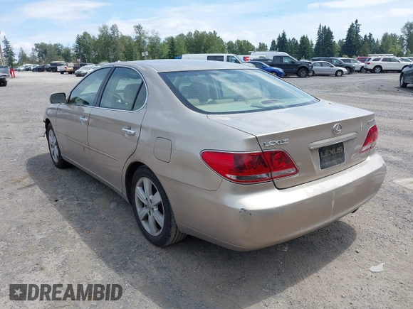 2005 Lexus ES 350 with VIN JTHBA30G955085868, listed as a IAAI auction lot 42586900 with 136,948 mi miles and . Bid and sale history available at DreamBid. Image 3.