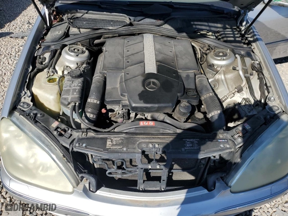 2006 Mercedes-Benz S-Class 5.0L with VIN WDBNG84J36A465246, listed as a Copart auction lot 68809814 with 0 mi miles and Salvage Title. Bid and sale history available at carsss.com. Image 11.