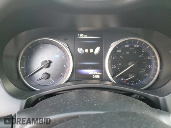 2017 Infiniti Q50 3.0t Premium with VIN JN1EV7ARXHM834121, listed as a Copart auction lot 83004444 with 90,569 mi miles and Salvage Title. Bid and sale history available at carsss.com. Image 9.