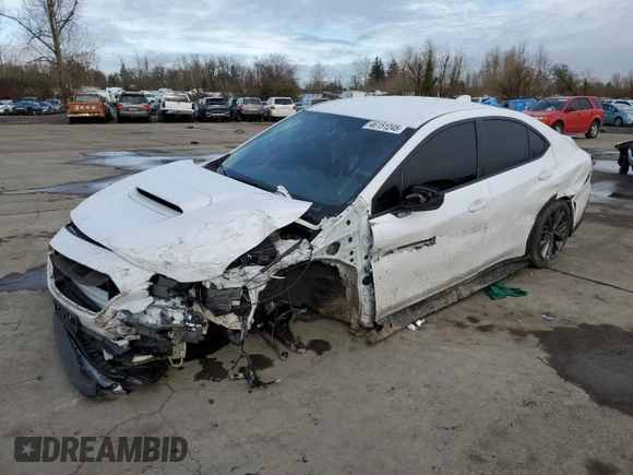 2022 Subaru WRX with VIN JF1VBAA65N9026224, listed as a Copart auction lot 46151245 with 17,930 mi miles and Salvage Title. Bid and sale history available at carsss.com. Image 1.