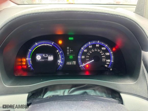 2010 Lexus HS 250h with VIN JTHBB1BA3A2021136, listed as a Copart auction lot 46173495 with 203,110 mi miles and Clean Title. Bid and sale history available at carsss.com. Image 8.