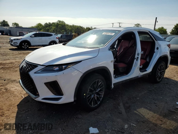 2021 Lexus RX with VIN 2T2SZMDA1MC289941, listed as a Copart auction lot 63804184 with 0 mi miles and Salvage Title. Bid and sale history available at carsss.com. Image 1.