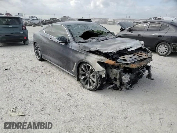 2021 Infiniti Q60 Luxe with VIN JN1EV7KL1MM470496, listed as a Copart auction lot 78464434 with Not provided miles and Salvage title. Bid and sale history available at DreamBid. Image 10.