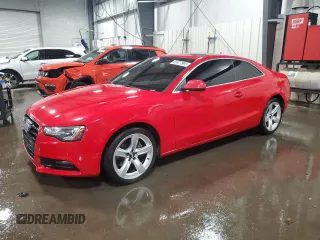 2013 Audi A5 Premium Plus with VIN WAURFAFR9DA076590, listed as a Copart auction lot 56977995 with 175,716 mi miles and Salvage title. Bid and sale history available at DreamBid. Image 1.