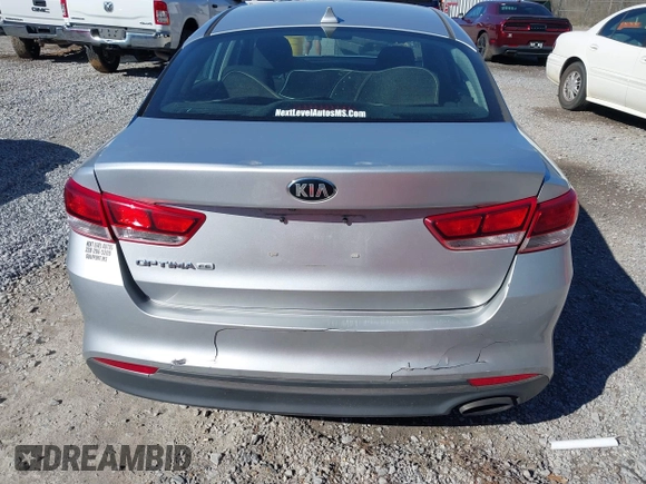 2018 Kia Optima LX with VIN 5XXGT4L34JG199623, listed as a IAAI auction lot 41712608 with 153,315 mi miles and . Bid and sale history available at DreamBid. Image 16.