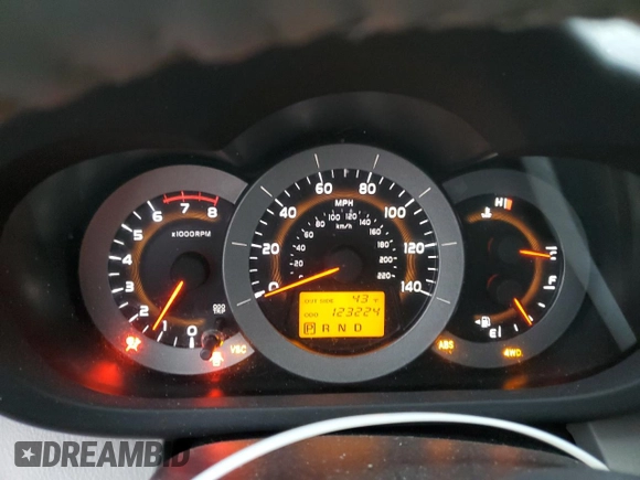 2008 Toyota RAV4 with VIN JTMBD33V586063710, listed as a Copart auction lot 51377555 with 123,224 mi miles and Salvage Title. Bid and sale history available at carsss.com. Image 9.