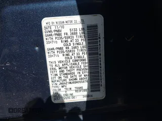 2011 Nissan Murano SL with VIN JN8AZ1MU6BW055876, listed as a IAAI auction lot 41942928 with 115,509 mi miles and . Bid and sale history available at DreamBid. Image 9.