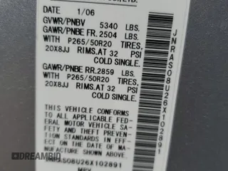 2006 Infiniti FX with VIN JNRAS08U26X102891, listed as a Copart auction lot 71259794 with 69,301 mi miles and Salvage Title. Bid and sale history available at DreamBid. Image 14.