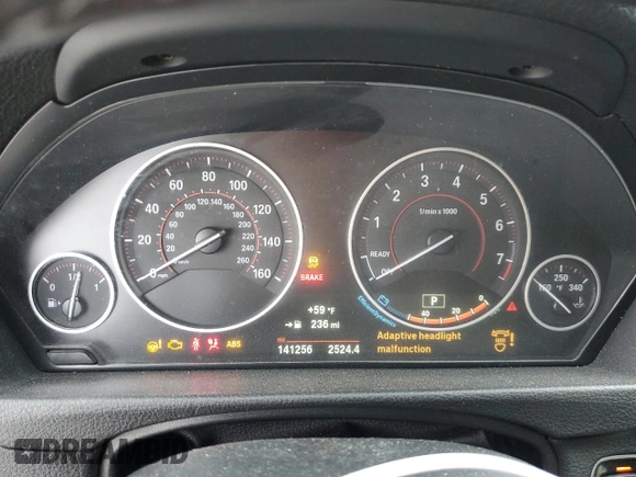 2016 BMW 4 Series 435i with VIN WBA3R1C54GK195905, listed as a Copart auction lot 89040925 with 141,256 mi miles and Salvage title. Bid and sale history available at DreamBid. Image 9.