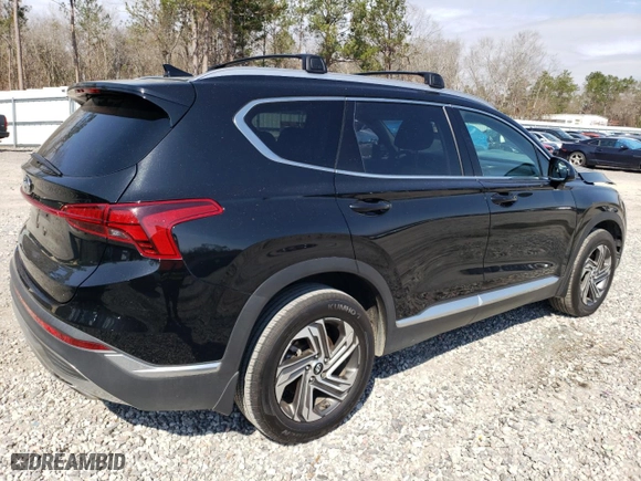 2022 Hyundai Santa Fe SEL with VIN 5NMS24AJ6NH469473, listed as a Copart auction lot 44717215 with 81,001 mi miles and Salvage Title. Bid and sale history available at carsss.com. Image 3.