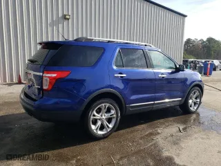 2014 Ford Explorer Limited with VIN 1FM5K7F8XEGA46130, listed as a Copart auction lot 46649385 with 186,505 mi miles and Salvage Title. Bid and sale history available at carsss.com. Image 3.